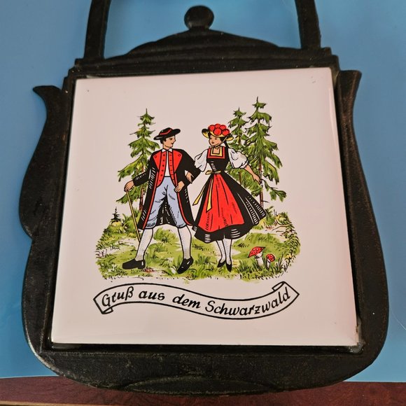 vintage cast iron trivet good used condition made in France. - Picture 3 of 6